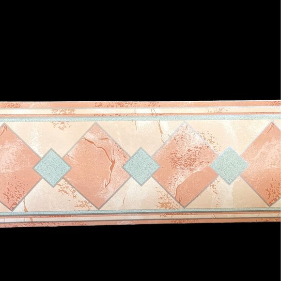 Wallpaper Border Southwestern Geometric Design 9 Rolls=48.6 Yards Vintage *READ* - Picture 13 of 15